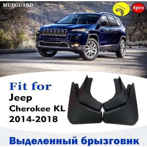 Mud flaps for Jeep Cherokee kl 2014-2018 mudguard splash mud flap Guard Fender mudguards car accessories auto styline front rear
