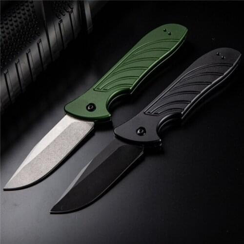 Two colors Kersh7600OL drop type CPM154 blade outdoor tactical multifunctional folding knife camping hunting survival knife