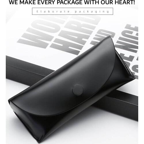 Top Grade Glasses Box Wholesale Fashion Hide Substance Snap Closure Box Customizable Logo Sunglasses Case
