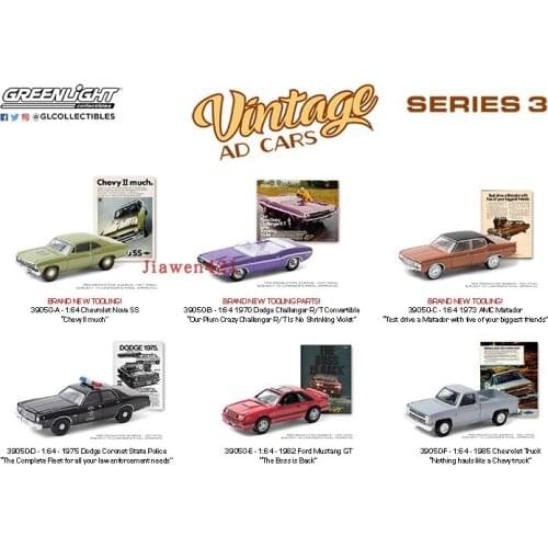 GL 1:64 Vintage Ad Cars Series 3 alloy model Car Diecast Metal Toys Birthday Gift For Kids Boy