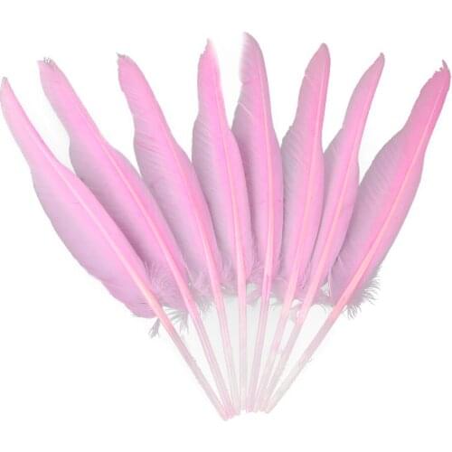 10-12 Inches Goose Feathers for Diy Crafts Decoration Jewelry Hand Making Decor Accessories Natural Plumes 10 Pcs/Lot Wholesale