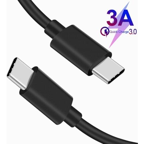 3A Type-C to USB-C Fast Charging Cable PD QC3.0 Type C to USB C Quick Charge Line for Huawei Mate Xiaomi Redmi Samsung Switch