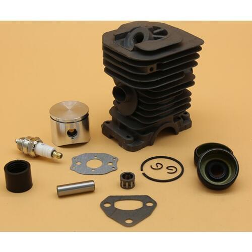 38MM & 40MM Cylinder Piston Ring Oil Seal Spark Plug Engine Kit Fit For Husqvarna 141 142 136 137 Gas Chainsaw Motor Parts