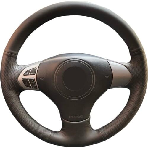 DIY Leather Car Steering Wheel Cover For Suzuki Grand Vitara 2007-2013 Auto Interior Customized Steering Wheel Wrap