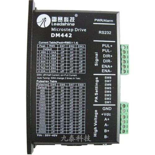 Leadshine Digital Stepper Motor Driver DM442 Based on DSP Design Fit Nema17 To Nema 23 Motor CNC Stepper System