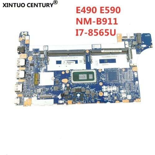 For Lenovo Thinkpad E490 E590 Laptop Motherboard 5B20V81842 FE490 FE590 FE480 NM-B911 W/ SRFFW i7-8565U HD620 100%tested working