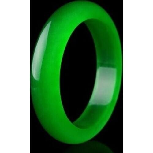 Genuine Natural Green Jade Bangle Bracelet Charm Jewellery Fashion Accessories Hand-Carved Lucky Amulet Gifts for Women Her Men