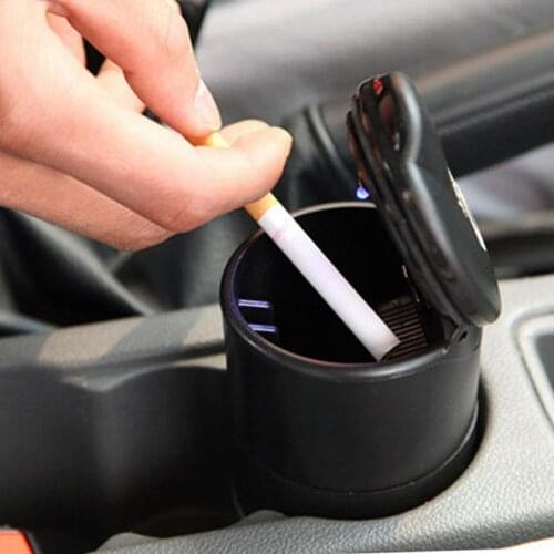 Low price Car Ashtray High Flame Retardant Ashtray For 4s Shop Ashtray Manufacturer Portable Simple Car Ashtray with Light hot