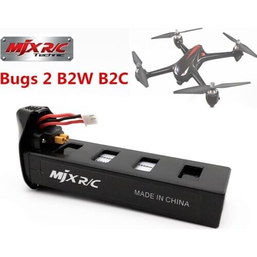 New Version MJX B2W Bugs 2 RC Quadcopter Raplacement Accessories Spare Parts 7.4V 1800mAh 25C Rechargeable Lipo Battery