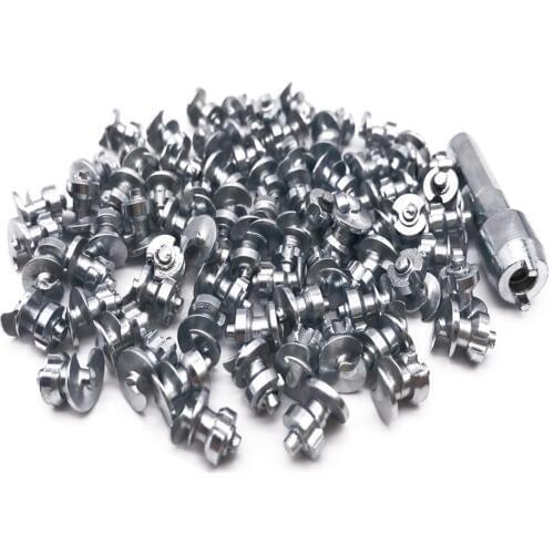 Marrkey 150PCS MS100 6*8.5mm Tires Studs/Screw in Spikes/ Spikes for Tire/ Ice Spickes for Tires/spike tires bicycle/Shoes/Boots