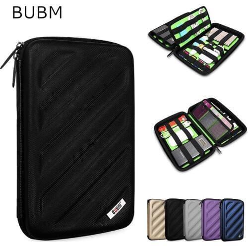 2020 Hot BUBM Brand EVA Accessories Storage Bag For Ipad mini 7.9", Multifunction Case For Tablet 7 inch, Free Drop Shipping