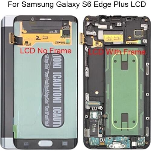 For Samsung Galaxy S6 Edge Plus G928 G928F SM-G928F LCD Display Touch Screen Digitizer With Frame Assembly Replace 100% Tested