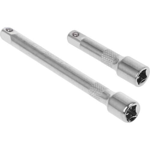 1/4" Long Short Drive Extension Bar Set Adapter Connecting Rod Socket Ratchet Wrench Extender Hand Adjustment Tools