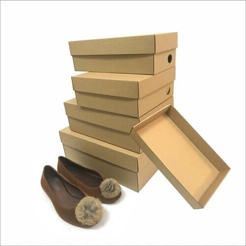 1Pcs 55x28x10CM Thickening Kraft Paper Gift Box Clothes Boots Packaging Carton Large Size Toy Gift Box Home Packaging Supplies