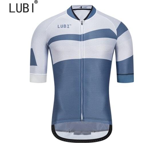 LUBI 100% Polyester Pro Men Cycling Jerseys Summer Bike Shirts Quick Dry Sportswear MTB Bicycle Clothes Clothing Ropa Maillot
