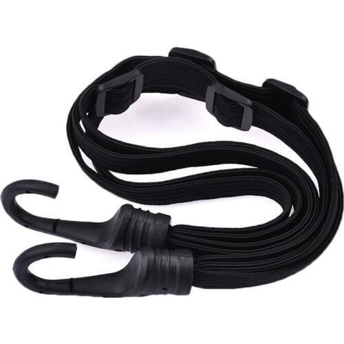2 Hooks Motorcycles Strength Retractable Helmet Luggage Elastic Rope Strap Cord Bandage Strapping Tape Elastic Net Belt