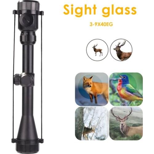 3-9X40EGPortable Optical Hunting Binoculars Waterproof Scope Shockproof Hunting Riflescope Telescope for Outdoor Camping Hiking