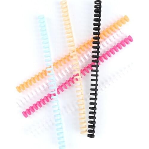 30 Hole Loose-leaf Plastic Binding Ring Spring Spiral Rings for A4 A5 A6 Paper
