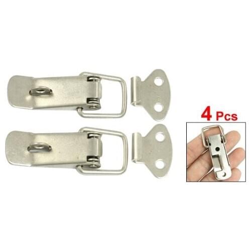ABSF 4 Pcs Hardware Cabinet Boxes Spring Loaded Latch Catch Toggle Hasp