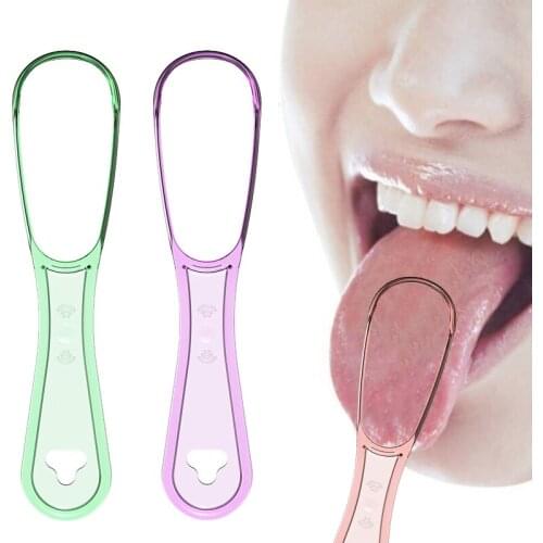 5 Colors Useful Tongue Cleaner Scraper Brush Oral Hygiene Dental Care Cleaning Tools Adult Tongue Scraper Fresh Breath