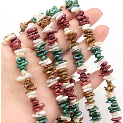 9-10mm Reborn Keshi Irregular Freshwater Pearl Beads Natural Baroque Pearls for Women Jewelry Making DIY Necklace Bracelet 14