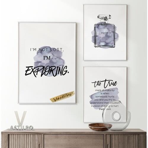 Watercolor Perfume Abstract Illustration Printable Poster Prints Art Home Room Decor Beauty Salon Wall Stickers Canvas Painting