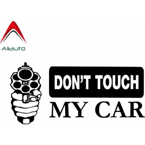 Aliauto Personality Motorcycles Sticker Interesting Dont Touch My Car Vinyl Decoration Waterproof Reflective Decal,15cm*7cm