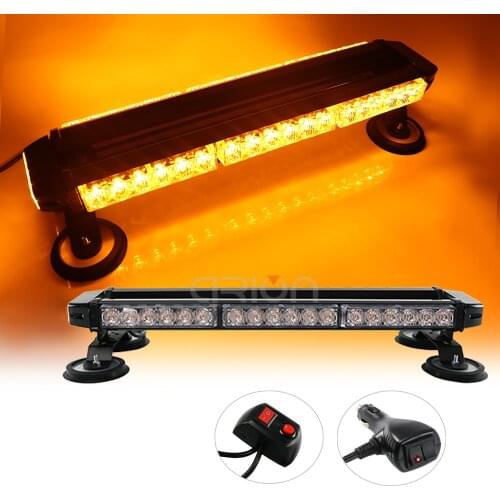 CAR Truck 126W 42 LED 20" Amber Red Blue Four Side Traffic Advisor Emergency Flashing Warning Light Bar Vehicle Strobe Lightbar