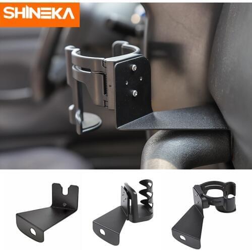 SHINEKA Car Bracket For Jeep Wrangler TJ 1997-2006 Car Water Cup Holder Walkie talkie bracket Accessories For Jeep Wrangler TJ