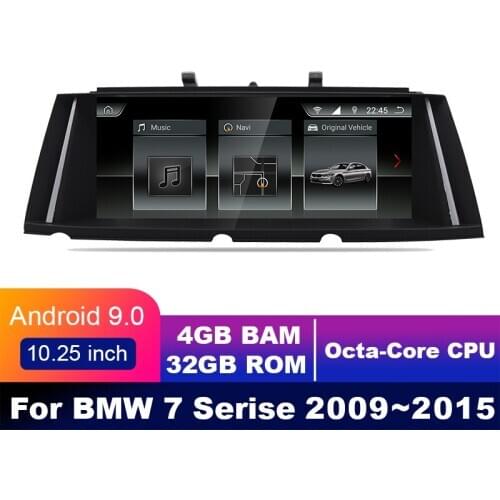 8 cores 4G+32G android 10.0 Car multimedia Player Navigation GPS radio For BMW 7 F01 2009~2015 Original 10.25" DSP carpl CIC NBT