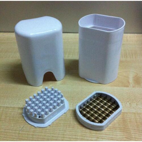 White color plastic French Fry Cutter