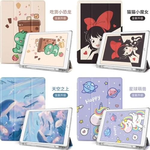 Case for 2019 iPad 10.2 7th 2018 2017 9.7 Mini 45 2020 Pro 11 10.5 inch Air 2 3 Cover with Pencil Holder iPad 5th 6th Generation
