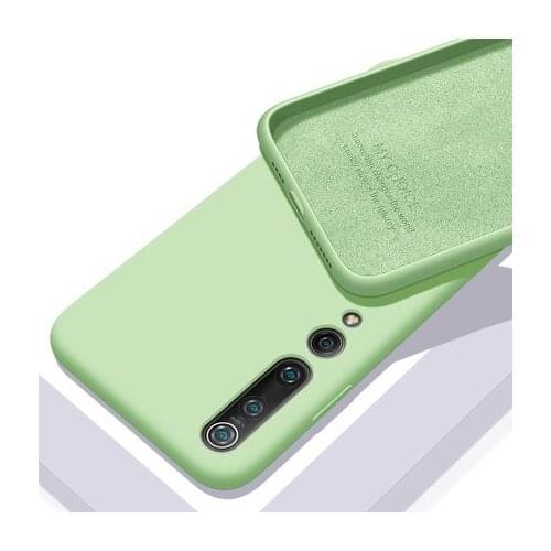 For Xiaomi Mi 10 Pro Case Soft Liquid Silicone Slim Skin Coque Protect back cover Case for xiaomi mi 10 10pro Mi10 phone shell