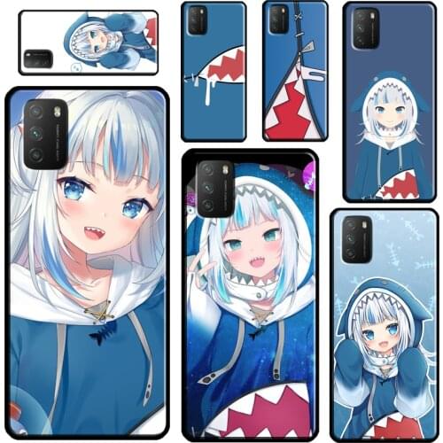 Gawr Gura Hololive Anime For POCO X3 Pro F2 F3 M3 Case For Xiaomi Mi 11 Ultra Note 10 Lite Mi A3 9T 10T Pro Cover