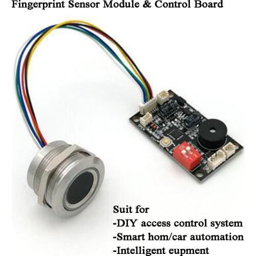 DC5V Capacitive fingerprint module control board 120 Users DIY Smart electric lock cabinet drawer lock home card automation