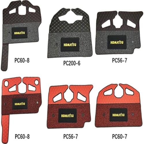For Komatsu PC56/60/200-7 60/200-8 220 240 360 400 460-7 -8 200-5-6 Cab Floor Rubber Excavator Mats