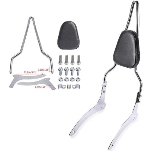 For Yamaha V Star/Drag star XVS 1100 Classic Motorcycle Passenger Rear Backrest Sissy Bar Luggage Rack Pad Kit 2000-2011