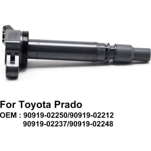 COWTOTAL Ignition Coil for Toyota Prado 3.4L 2.7L 4.0L OEM 90919-02212 / 90919-02237 / 90919-02248 / 90919-02250 ( Pack of 4 )