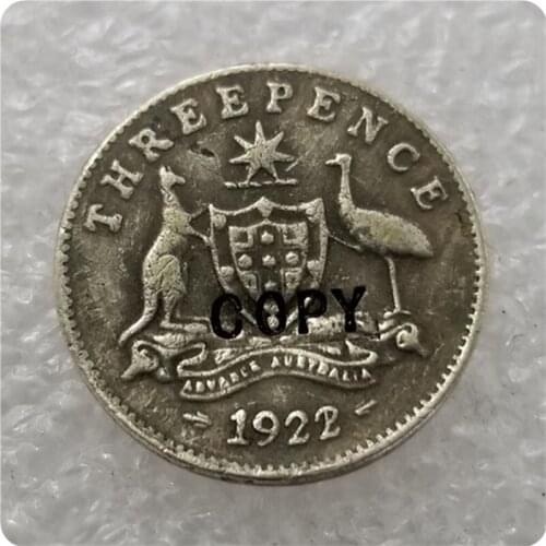 1922/1 Australian Threepence copy coin
