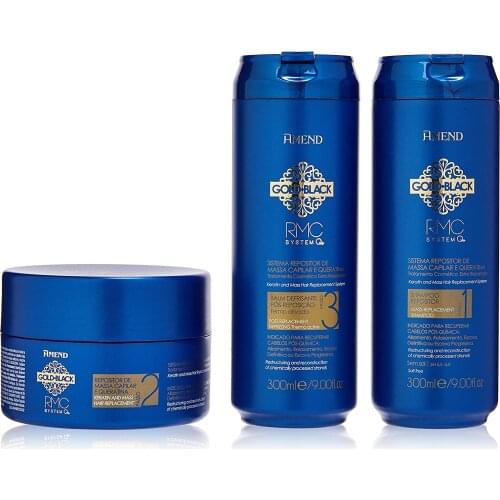 Amend Gold Black RMC System Q - Kit Tratamiento de Keratina - 900 gr