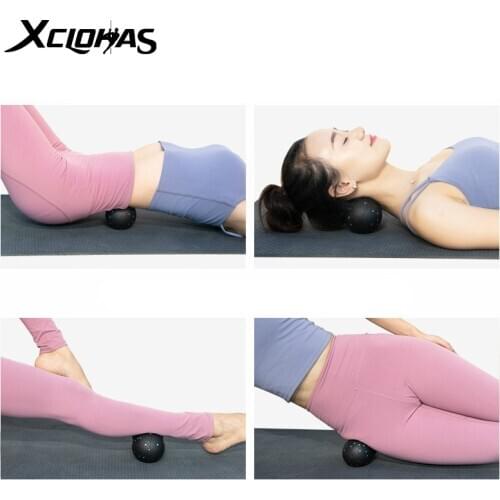 XC LOHAS Yoga Ball Peanut Ball Lacrosse Self-Myofascial Ball Body Relax Fascia Muscle Lightweight Massage Ball Fitness Ball