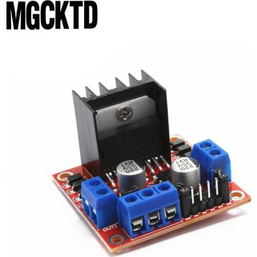 100% New 10pcs/lot L298N motor driver board module stepper motor smart car robot,Integrated Circuits