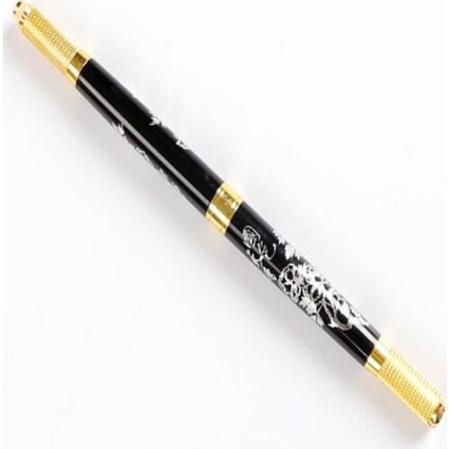 Double head Tebori Pen Microblading pen tattoo machine for permanent makeup eyebrow tattoo manual pen needle blade microblading