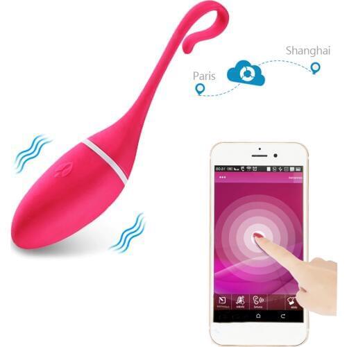 Smartphone APP Control Vibrating Jump Eggs USB Rechargeable Vibrator Kegel Ball Vaginal Tighten Exercise Geisha Ball Sex Toys