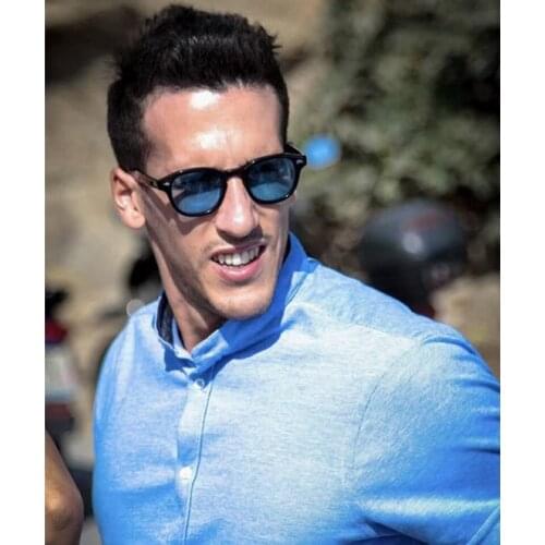 Johnny Depp Nightvision Sunglassses UV400 Retro-Vintage Acetates Round Fullrim L M S Sizes Quality Soft Design Case