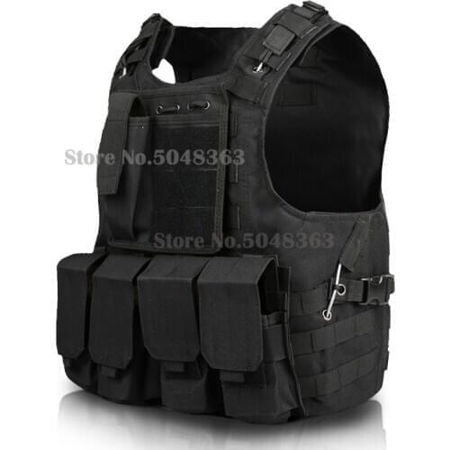 Tactical Molle Combat Vest Assault Plate Carrier Airsoft Military Vest CS Outdoor Waistcoat Hunting Equipment