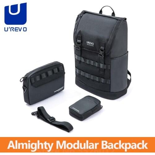 Urevo 3 in 1 Almighty Modular Backpack Outdoor Travel Waterproof Breathable Messenger Bag Lightweight Casual Chest Bag