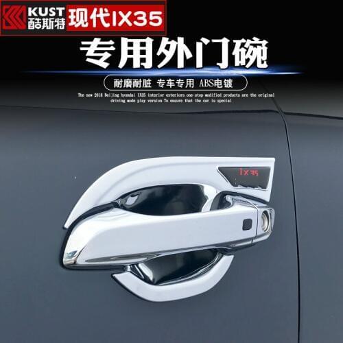 High-quality ABS Chrome Interior Door Handle Cover For Hyundai IX35 2018 2019 Car-styling Car-covers