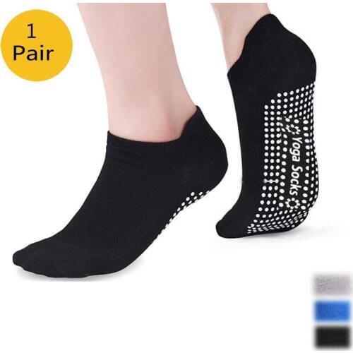 Women Yoga Socks Non-Slip Grips Sport Socks Pilates Pure Barre Ballet Dance Barefoot Workout Gym Fitness Sports Cotton Socks