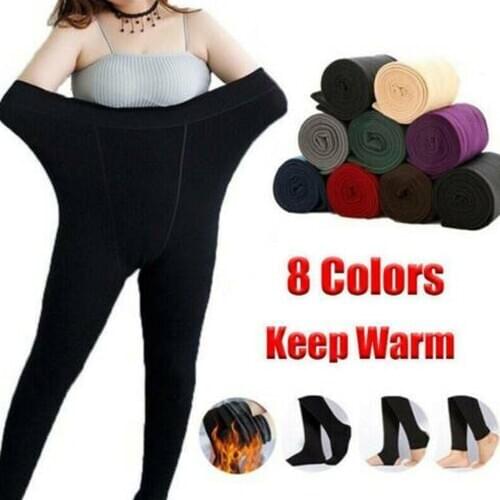 Women Winter Leggings Black Thick Warm Soft Fleece Lined Thermal Stretchy Leggings Pants fashion Leisure personality Comfortable